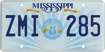 MS license plate ZMI285