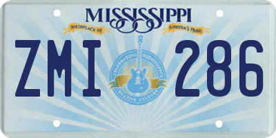 MS license plate ZMI286