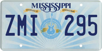 MS license plate ZMI295
