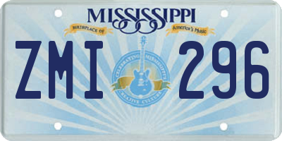 MS license plate ZMI296