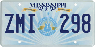 MS license plate ZMI298
