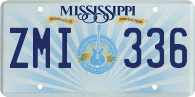 MS license plate ZMI336