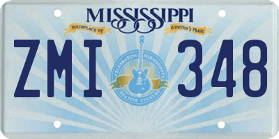 MS license plate ZMI348