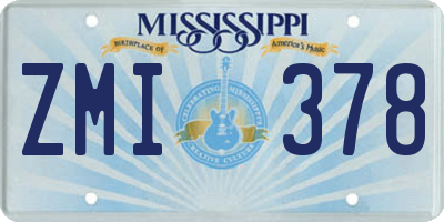 MS license plate ZMI378