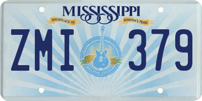 MS license plate ZMI379