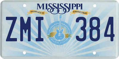 MS license plate ZMI384