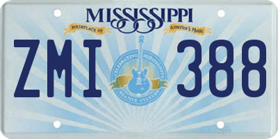 MS license plate ZMI388