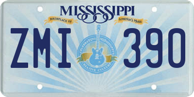 MS license plate ZMI390