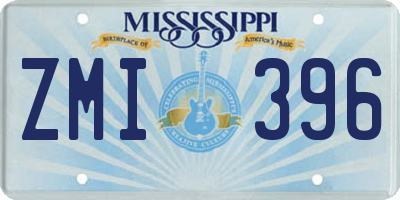 MS license plate ZMI396