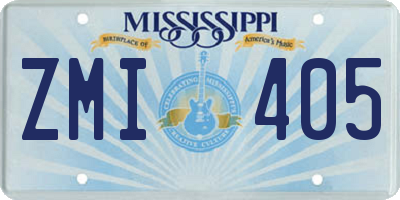 MS license plate ZMI405