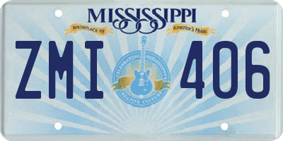 MS license plate ZMI406