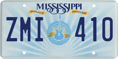 MS license plate ZMI410