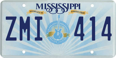 MS license plate ZMI414
