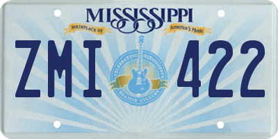 MS license plate ZMI422