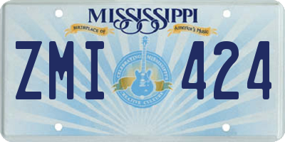 MS license plate ZMI424