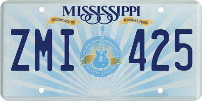 MS license plate ZMI425