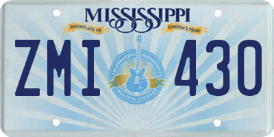 MS license plate ZMI430