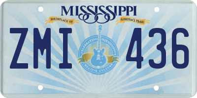 MS license plate ZMI436
