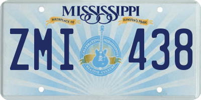 MS license plate ZMI438