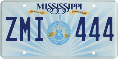 MS license plate ZMI444