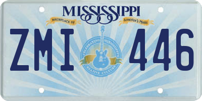 MS license plate ZMI446