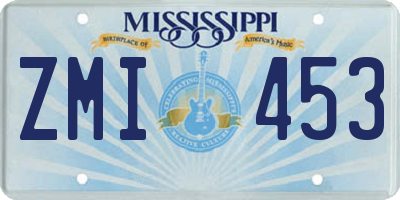 MS license plate ZMI453