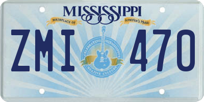 MS license plate ZMI470