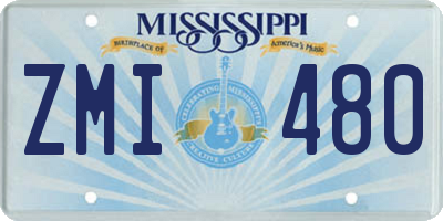 MS license plate ZMI480