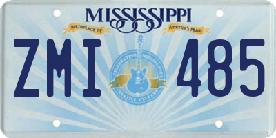 MS license plate ZMI485