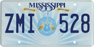 MS license plate ZMI528