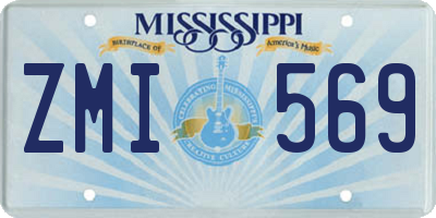 MS license plate ZMI569