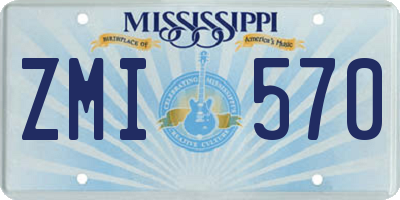 MS license plate ZMI570