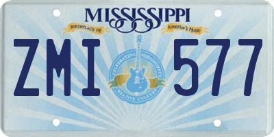 MS license plate ZMI577