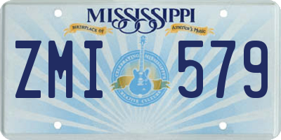MS license plate ZMI579