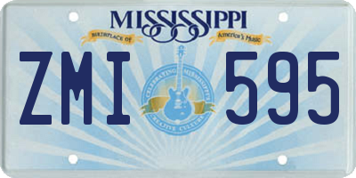 MS license plate ZMI595
