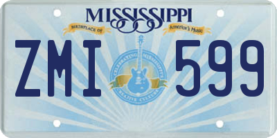 MS license plate ZMI599