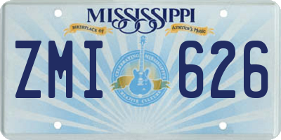 MS license plate ZMI626