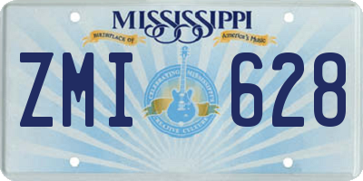 MS license plate ZMI628