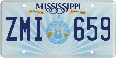MS license plate ZMI659
