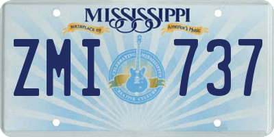 MS license plate ZMI737