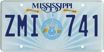 MS license plate ZMI741