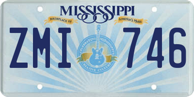 MS license plate ZMI746