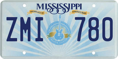 MS license plate ZMI780