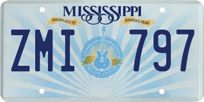 MS license plate ZMI797