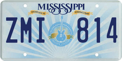 MS license plate ZMI814
