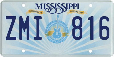 MS license plate ZMI816