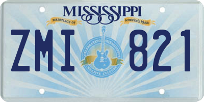 MS license plate ZMI821