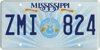 MS license plate ZMI824