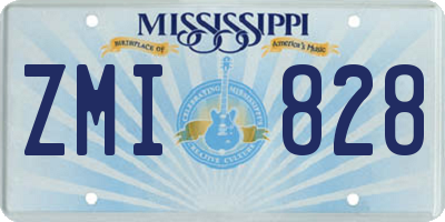 MS license plate ZMI828