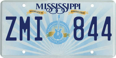 MS license plate ZMI844